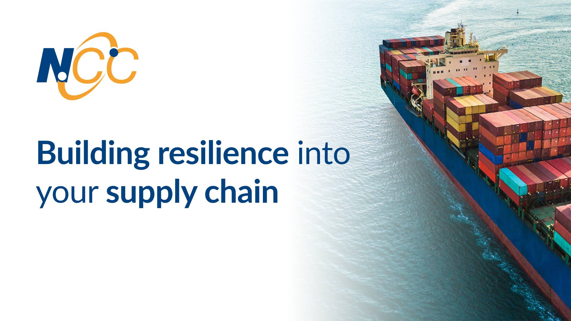 Building resilience into your supply chain