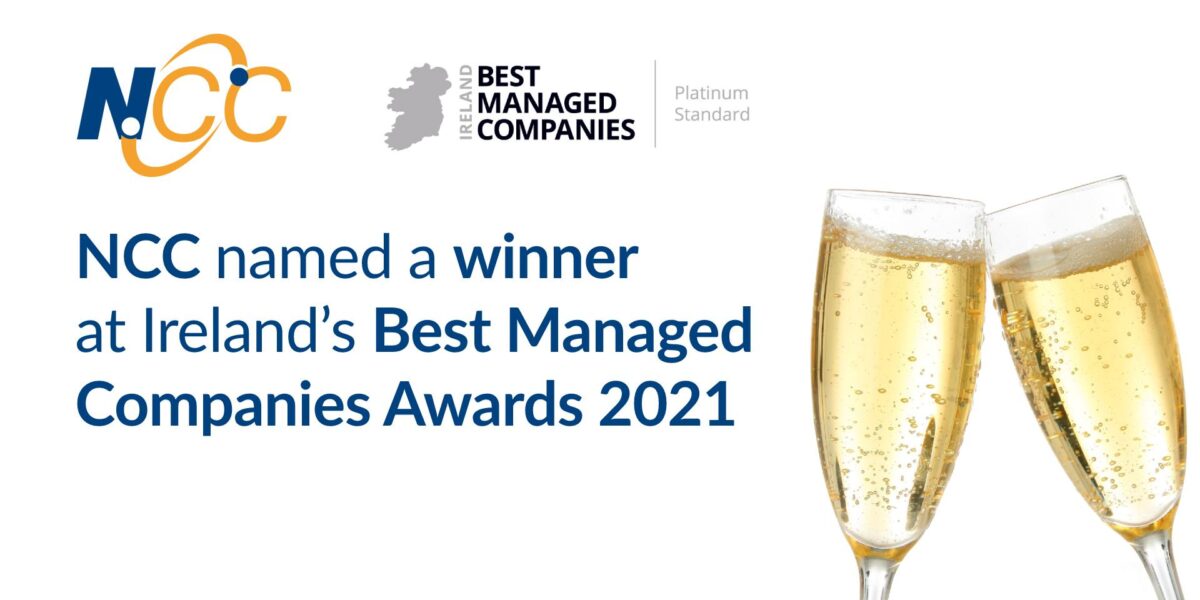 NCC named a winner at Ireland’s Best Managed Companies Awards 2021 2