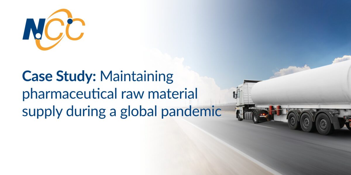 Maintaining pharmaceutical raw material supply during a global pandemic