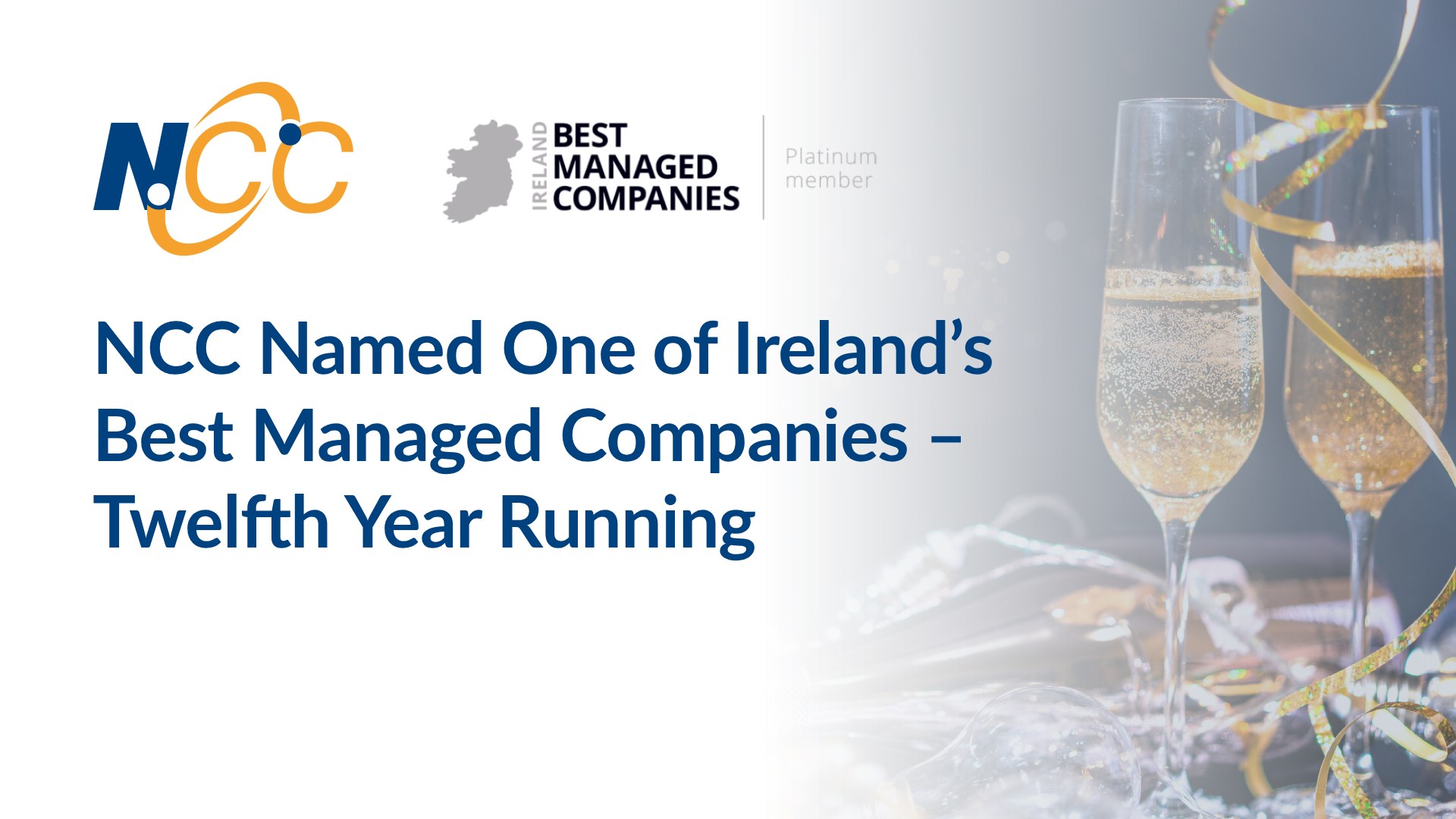 NCC Named One of Ireland’s Best Managed Companies – Twelfth Year Running